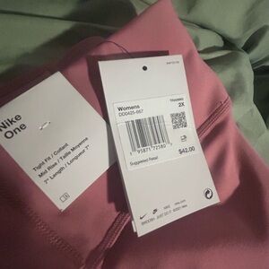 Nike One Soft Pink Athletic Shorts